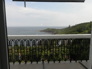 View from Coverack hostel bedroom